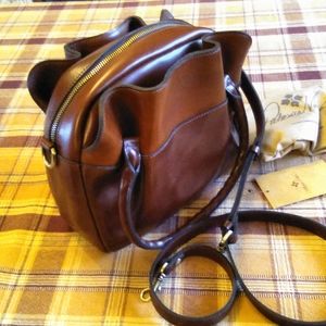 Patricia Nash Ashford satchel,crossbody,British tan